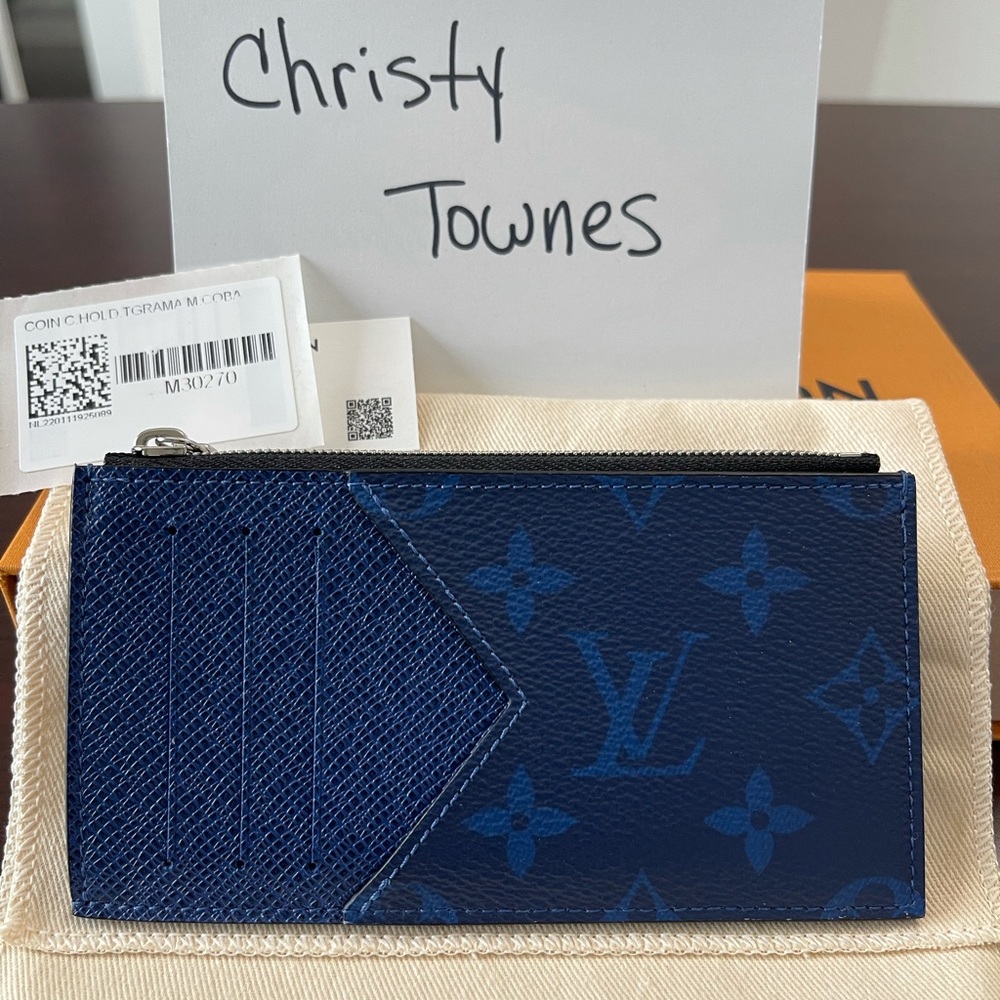 Coin Card Holder - Cobalt